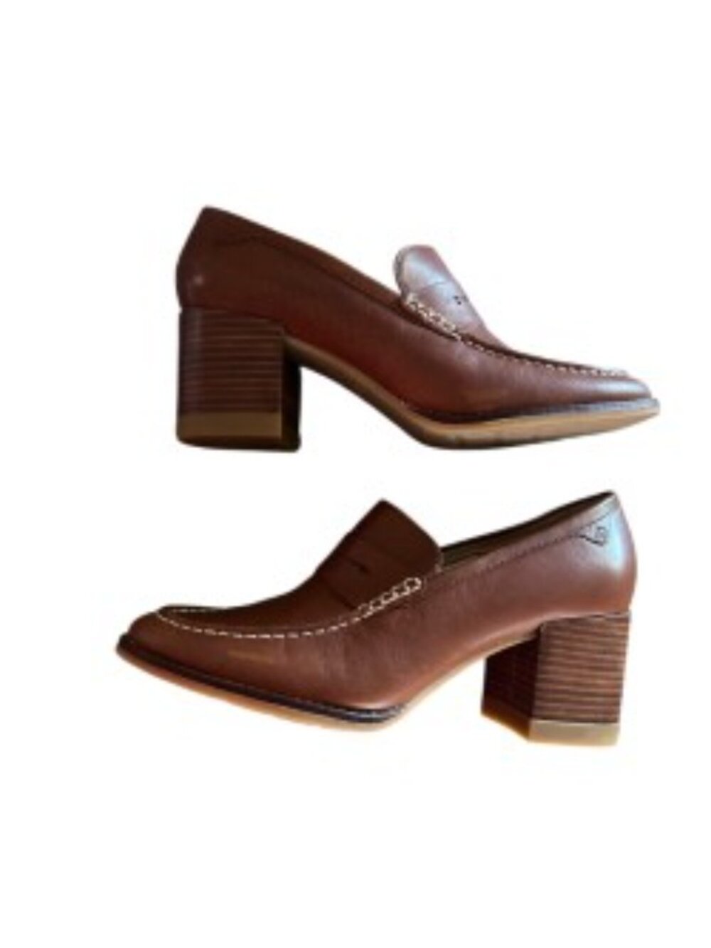 Sperry SeaPort Brown Leather Penny Heel 9.5